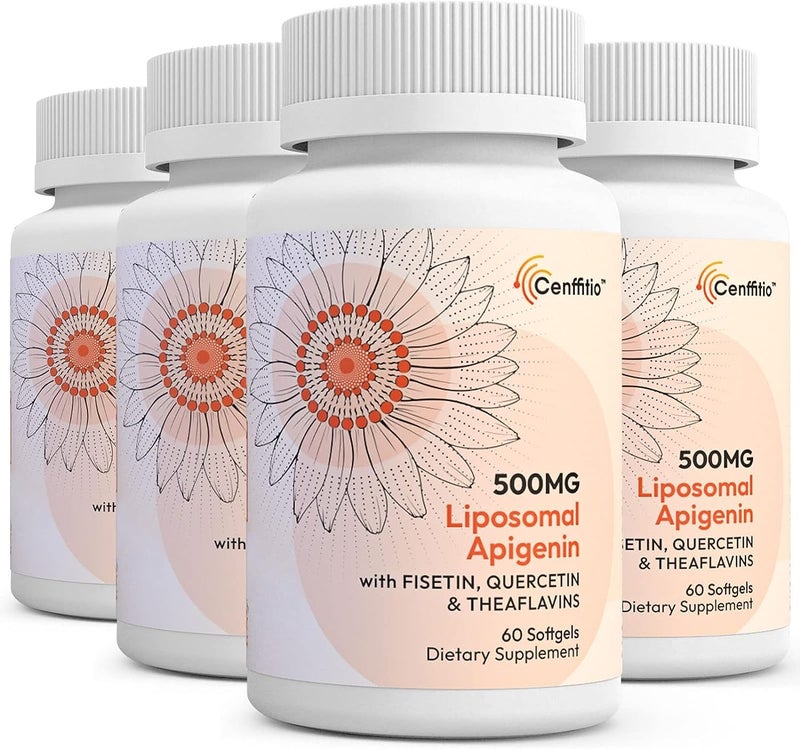 Cenffitio Liposomal apigenin 500mg Softgels Optimal Apigenin Supplement with Fisetin Quercetin and Theaflavins 8 Month Supply - Image 3