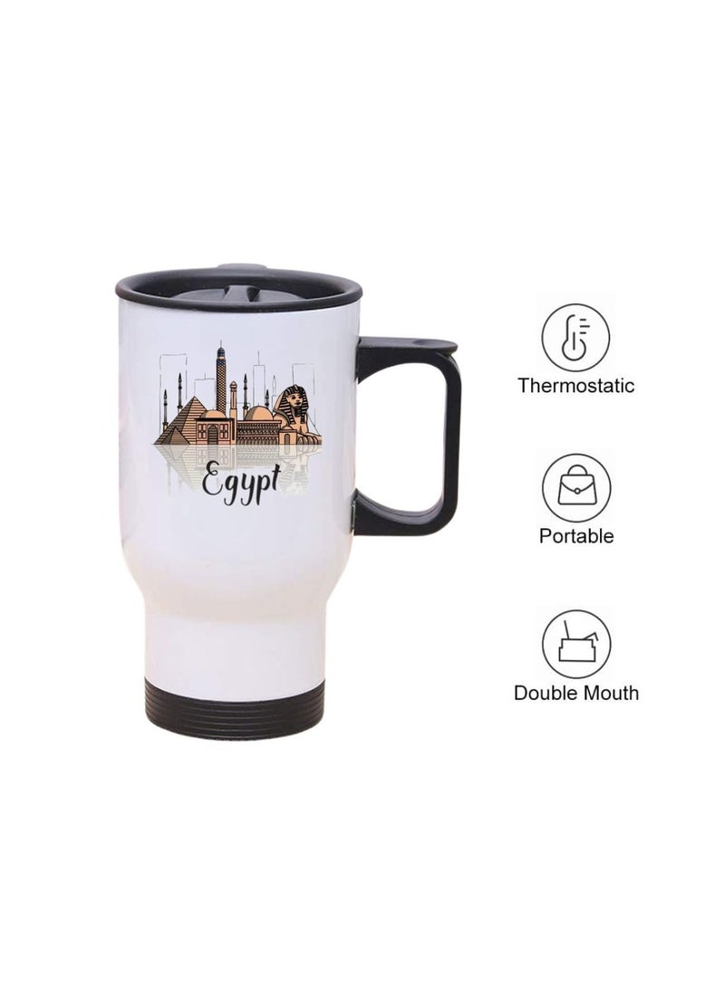 Egypt Skyline Travel Mug - Celebrate Egypt's National Day with this Skyline Travel Mug - Perfect for Egypt Independence Day - Gift for Any Egyptian - Image 5