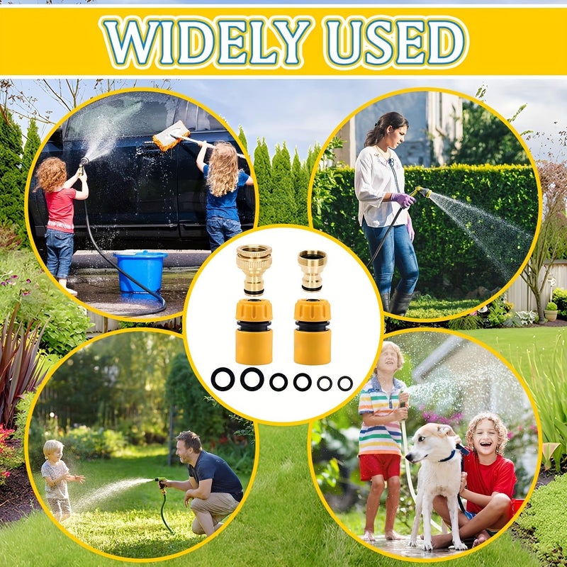 Universal Mixer Kitchen Hose Faucet Connector Adapter Kit With Quick Connector For Garden Hose And Kitchen Sink - Image 3