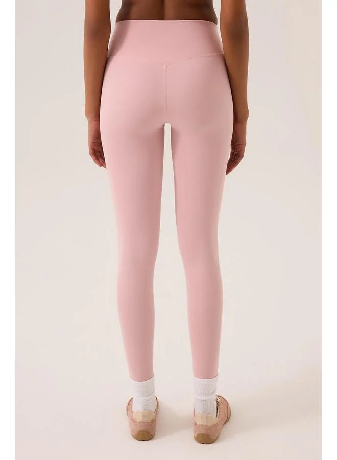 Los Ojos x Ece Pink High‑Waist Sports Tights Mono Leggings
