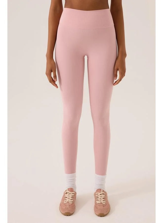 Los Ojos x Ece Pink High‑Waist Sports Tights Mono Leggings