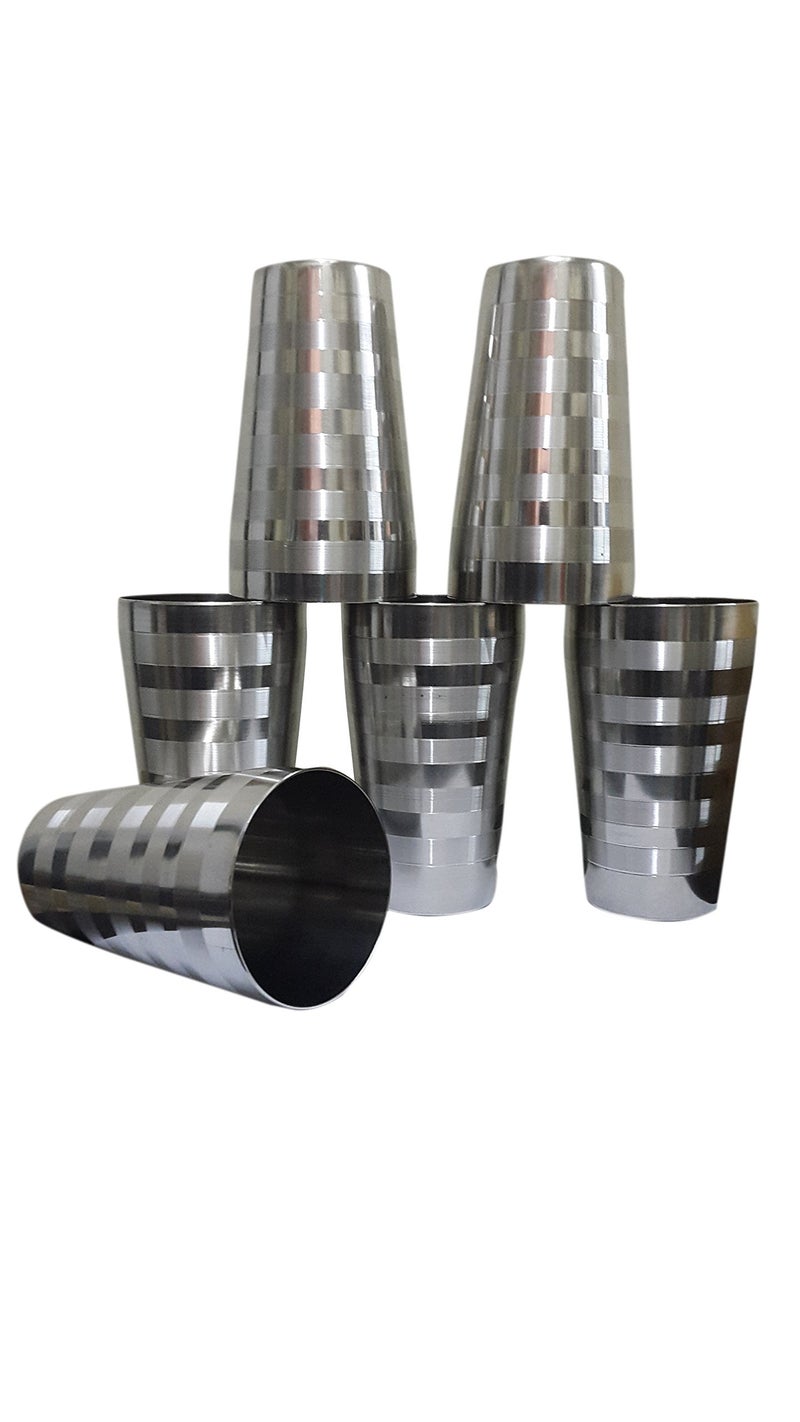 Dynore Stainless Steel 6 Pcs Lassi/Cocktail Shaker Glass- 750 ml Each - Image 4