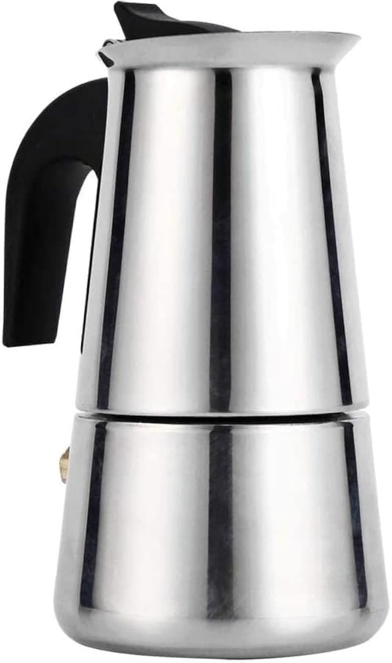 Stainless Steel Italian Espresso Coffee Maker for Gas Stovetop (6Cup)