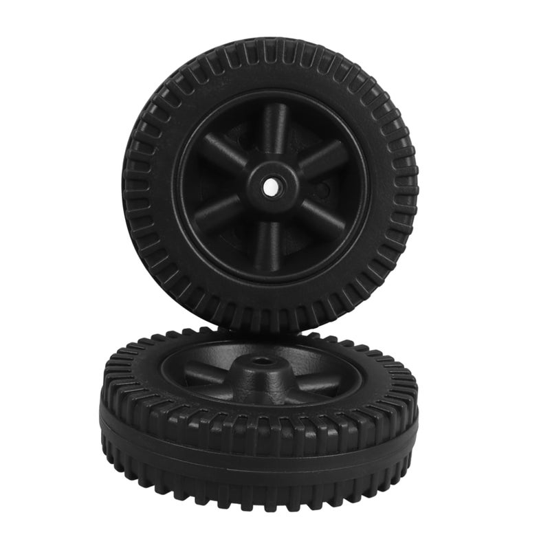 Heavy Duty 6 Inch BBQ Grill Wheels Set Of 2 For Outdoor Grill And Lawn Mower Smooth Rolling Replacement - Image 2