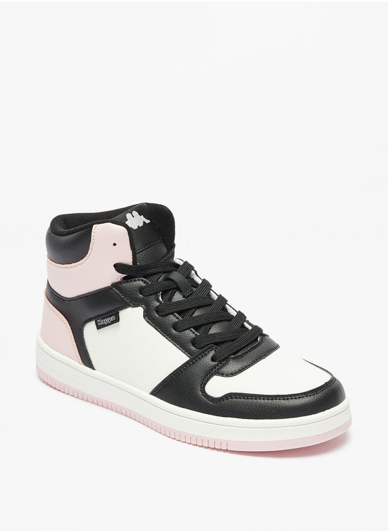 Kappa - Womens Colourblock Lace Up High Top Sneakers - Image 1