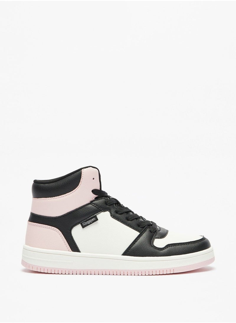 Kappa - Womens Colourblock Lace Up High Top Sneakers - Image 1
