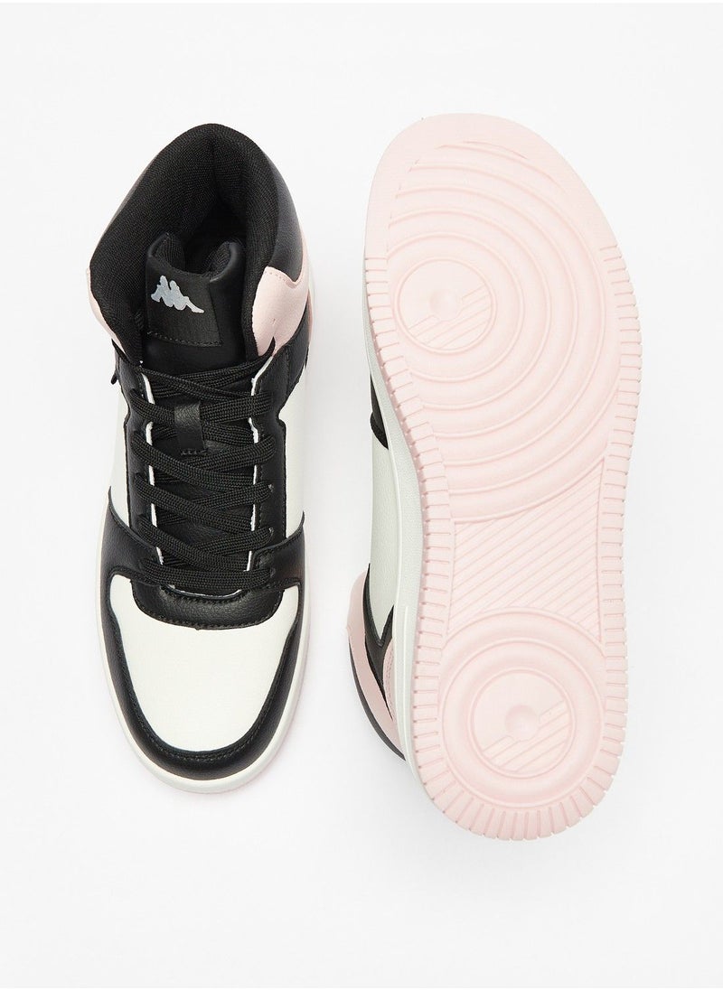 Kappa - Womens Colourblock Lace Up High Top Sneakers - Image 1