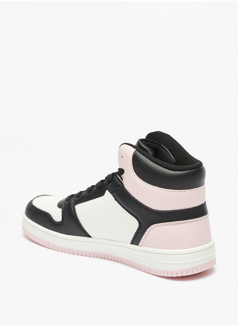 Kappa - Womens Colourblock Lace Up High Top Sneakers - Image 1