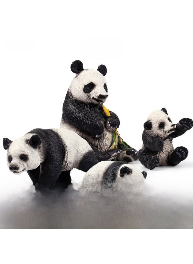 Children's Cognitive Simulation Wildlife Model Ornaments Solid Giant Panda Toy Set Ornaments Crawling Panda-Color:TZA0872 Mini Small Animal Sea, Land And Air 86 Suit - Image 2