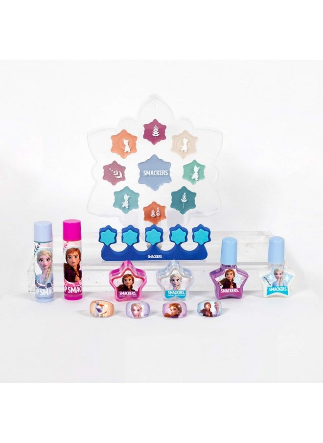 Lip Smacker Lip Smacker Disney Frozen II Color Makeup Set For Girls, Shimmer Cream, Lip Gloss, Lip Balm, Nail Polish  - Image 2
