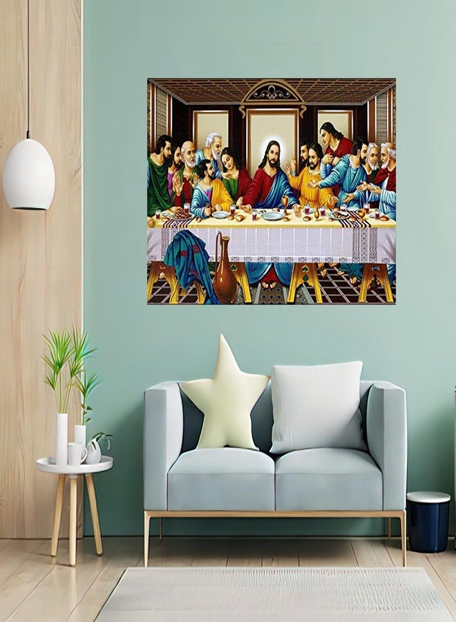 wallpics Lord Jesus Christ Religion Painting Poster Waterproof Vinyl Sticker for Home Decor (12X18 Inches, Multicolour) can12060-1 - Image 3