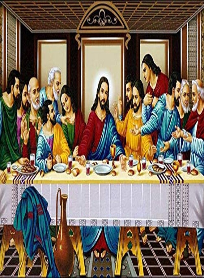 wallpics Lord Jesus Christ Religion Painting Poster Waterproof Vinyl Sticker for Home Decor (12X18 Inches, Multicolour) can12060-1 - Image 1