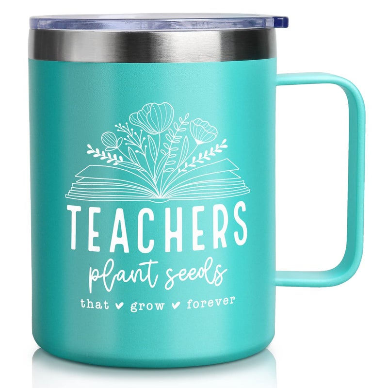 Teacher Gifts for Women Teacher Appreciation Gifts for Valentines Day Birthday Christmas Graduation Appreciation Week Back to School Stainless Steel Tumbler Coffee Mug Cup Thank You Gift