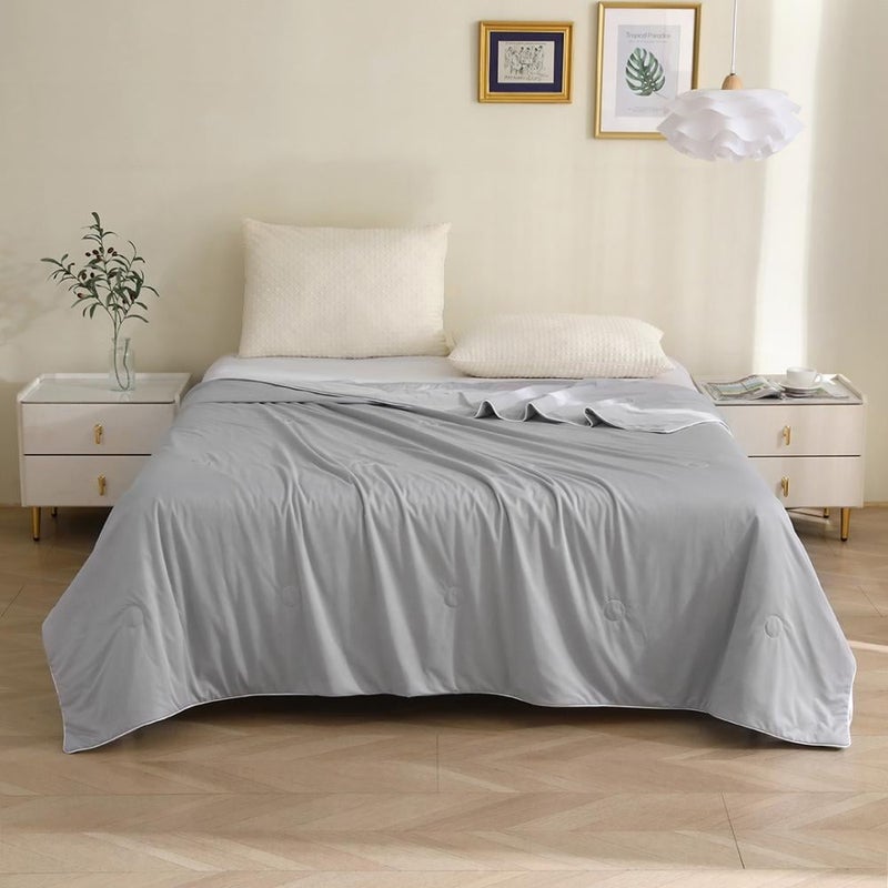 ميلين بطانية باردة بتقنية تبريد مذهلة ومتينة - مقاس مزدوج - رمادي - Image 3