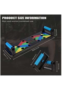 ELTRAZONE Push Up Board 9 in 1 Home Workout Equipment Multi-Functional Pushup Bar System Fitness Floor Chest Muscle Exercise Professional Equipment Burn Fat Strength Training Arm  - Image 3