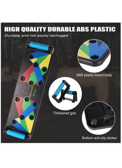 ELTRAZONE Push Up Board 9 in 1 Home Workout Equipment Multi-Functional Pushup Bar System Fitness Floor Chest Muscle Exercise Professional Equipment Burn Fat Strength Training Arm  - Image 2