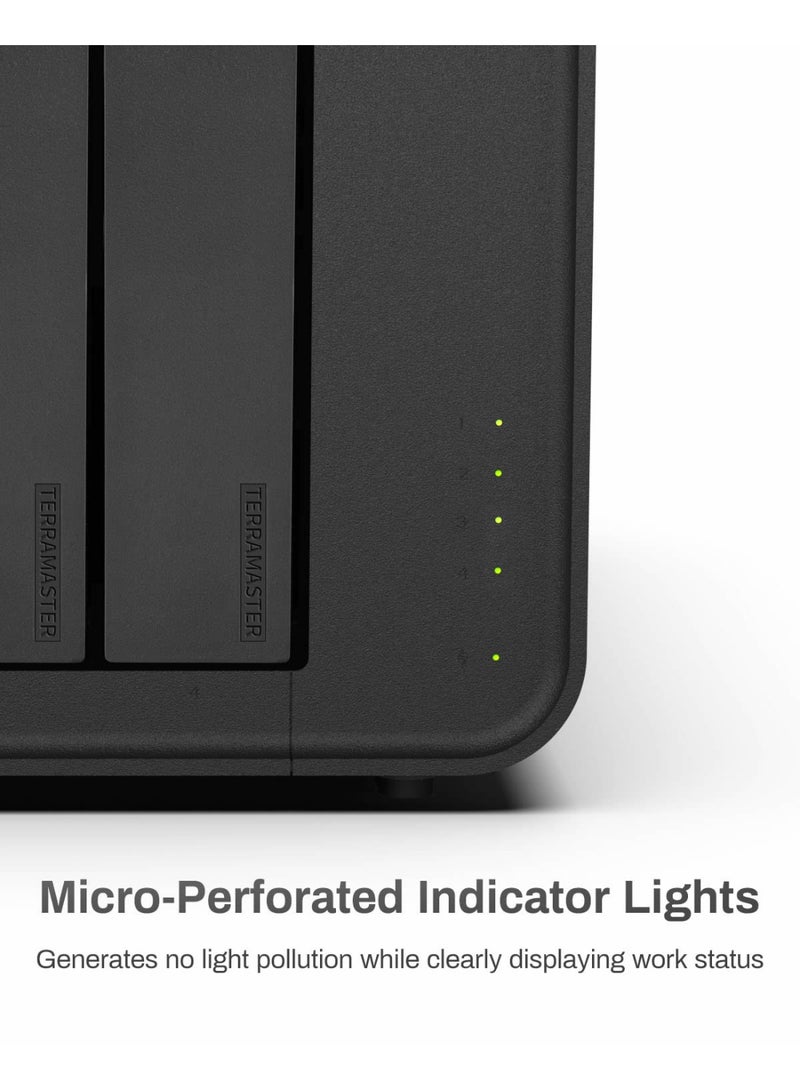 TERRAMASTER TERRAMASTER D4-320 External Hard Drive Enclosure - 4bay USB 3.2 Gen2 10Gbps Type-C USB Storage Hot Swappable Plug and Play (Diskless) - Image 2