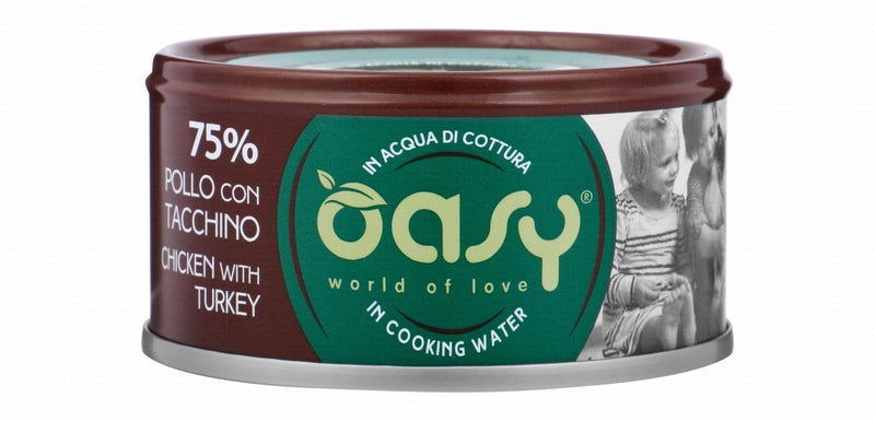 Wet Cat Food with Chicken & Turkey in Cooking Water for Adult Cats, 70 g - Image 1