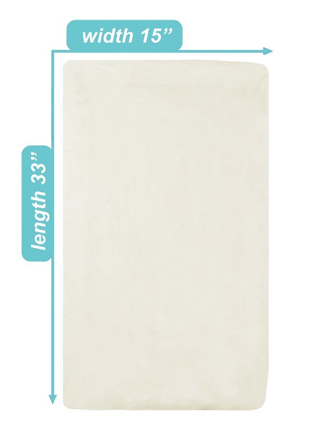 TL Care 100% Natural Breathable Cotton Jersey Knit Fitted Bassinet Sheet, Cream, 15" x 33", Soft Breathable  - Image 3