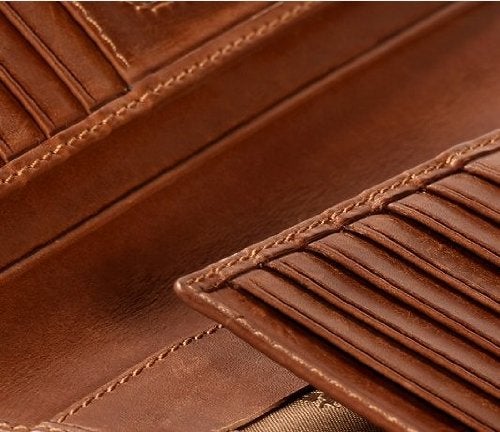 Visconti VCN-20 Secure RFID Blocking Leather Bifold Tall Slim Travel Checkbook Wallet [NEW 2016] - Image 3