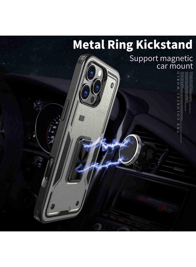 اس-توب جراب لهاتف iPhone 13 مزود بحلقة من البولي كربونات والبولي يوريثان الحراري الهجين - Image 2