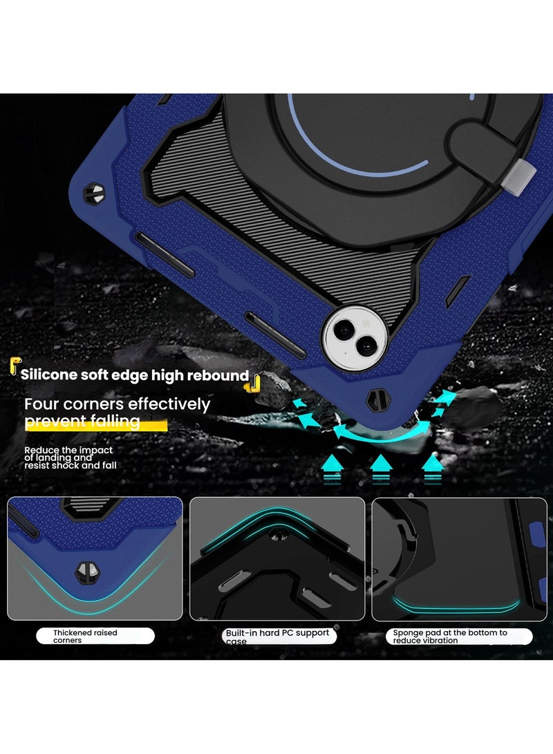 عام غلاف سيليكون مع حامل دوار متوافق مع Huawei MatePad Pro 13.2 2025، مضاد للصدمات، بدقة عالية، يدعم زوايا متعددة، مقاوم للخدوش. - Image 3