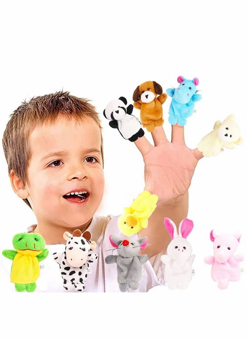 Y&D Finger Puppets, Soft Plush Cartoon Animals Puppet Toys for Kids, Mini Figures Toy Toddlers Kids Boys Girls Student Party Gifts, Playtime 10pcs  - Image 2
