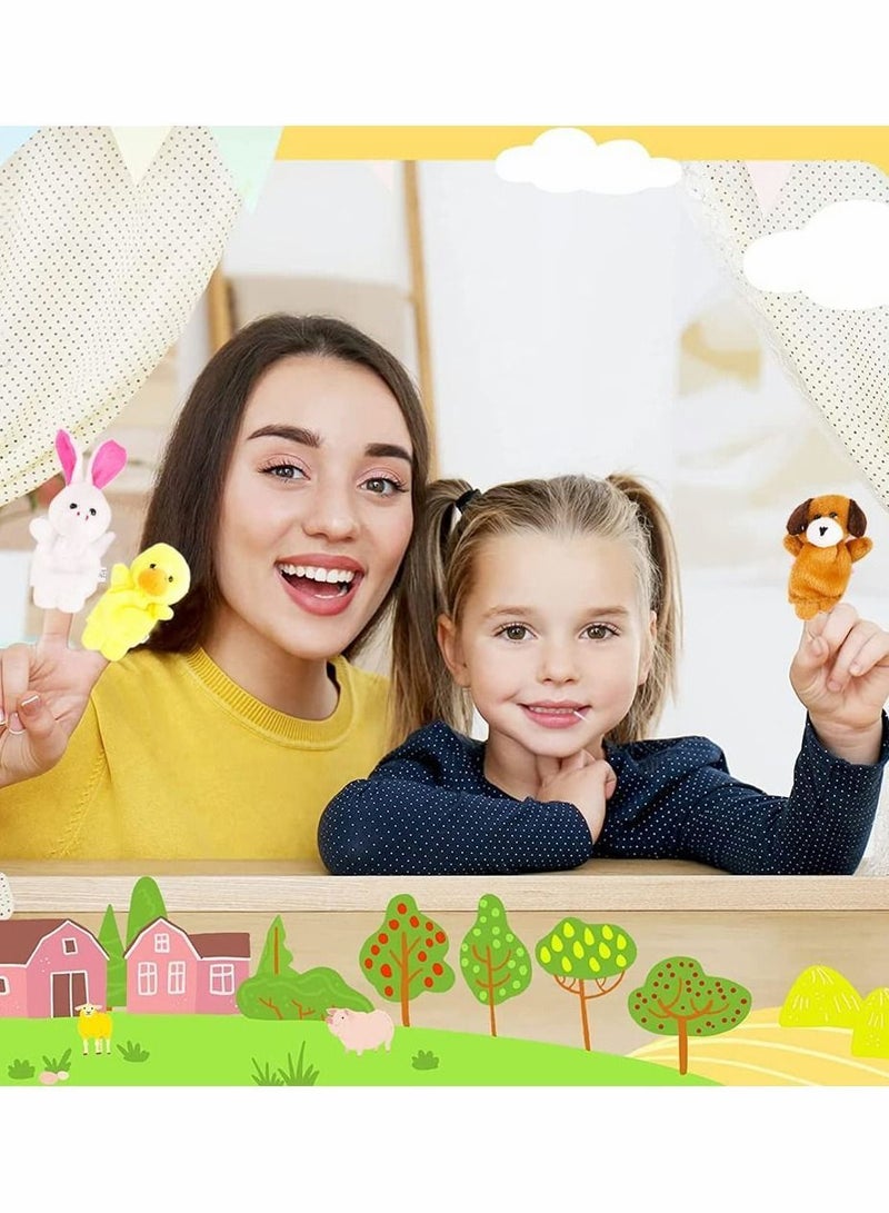 Y&D Finger Puppets, Soft Plush Cartoon Animals Puppet Toys for Kids, Mini Figures Toy Toddlers Kids Boys Girls Student Party Gifts, Playtime 10pcs  - Image 3