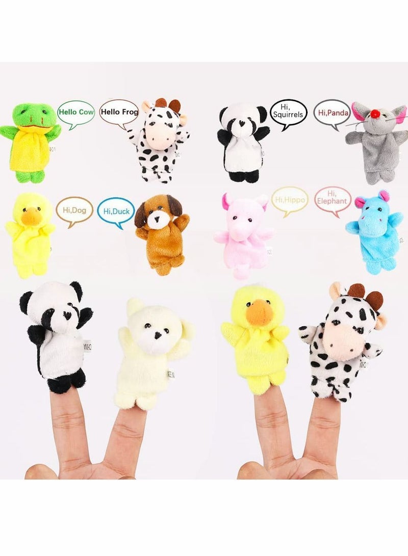 Y&D Finger Puppets, Soft Plush Cartoon Animals Puppet Toys for Kids, Mini Figures Toy Toddlers Kids Boys Girls Student Party Gifts, Playtime 10pcs  - Image 4
