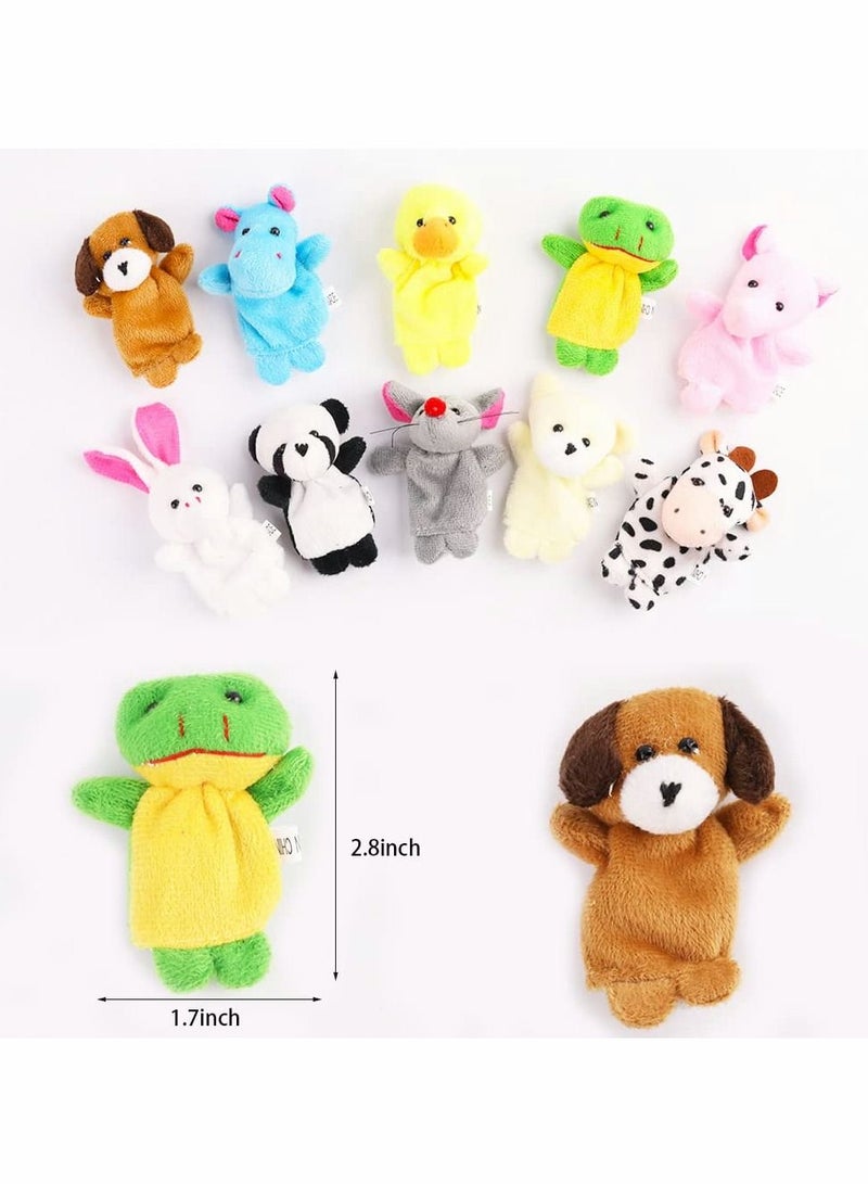 Y&D Finger Puppets, Soft Plush Cartoon Animals Puppet Toys for Kids, Mini Figures Toy Toddlers Kids Boys Girls Student Party Gifts, Playtime 10pcs  - Image 5