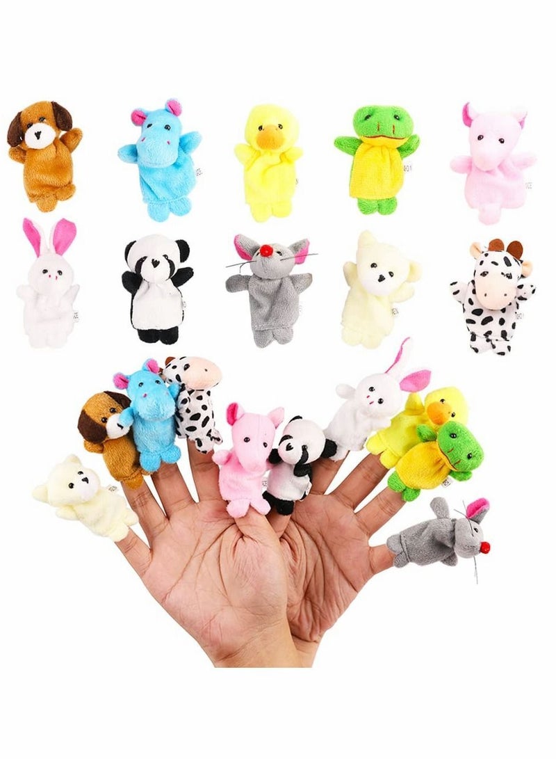 Y&D Finger Puppets, Soft Plush Cartoon Animals Puppet Toys for Kids, Mini Figures Toy Toddlers Kids Boys Girls Student Party Gifts, Playtime 10pcs  - Image 1