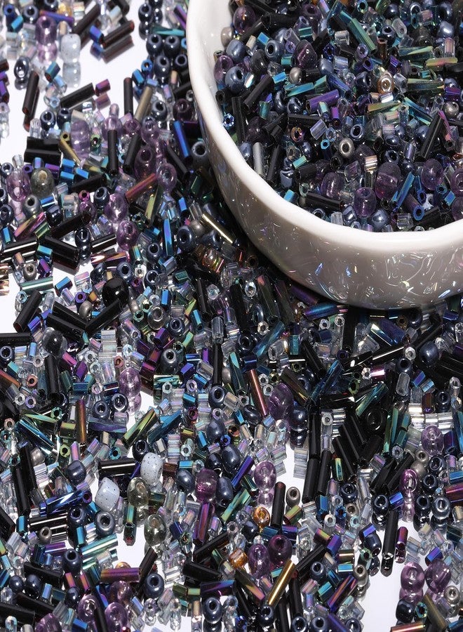 Yochus Mixed Glass Seed Beads, DIY Craft Sewing Embroidery Beading, Loose Tube Bugle Beads Kit for Jewelry Bracelet Making - Image 2