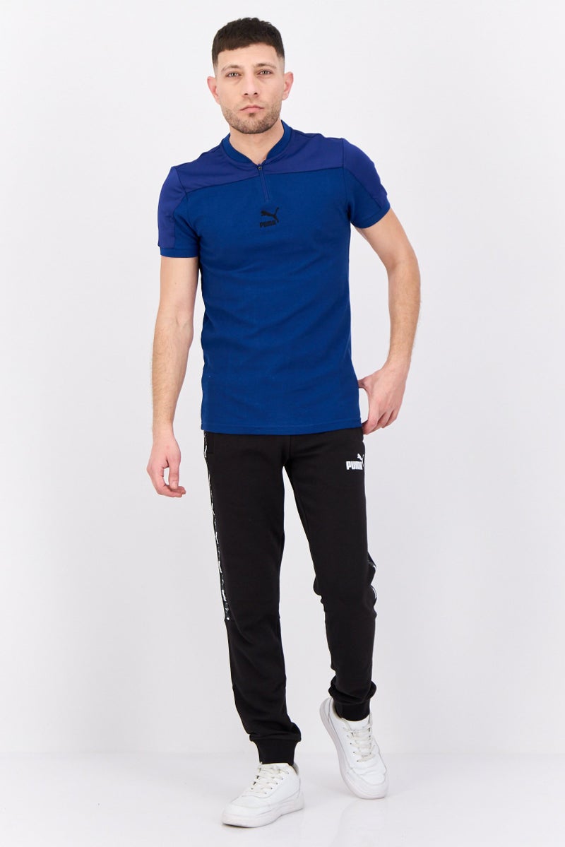 PUMA Men Sportswear Fit Short Sleeve Outdoor T Shirt, Blue - Image 4