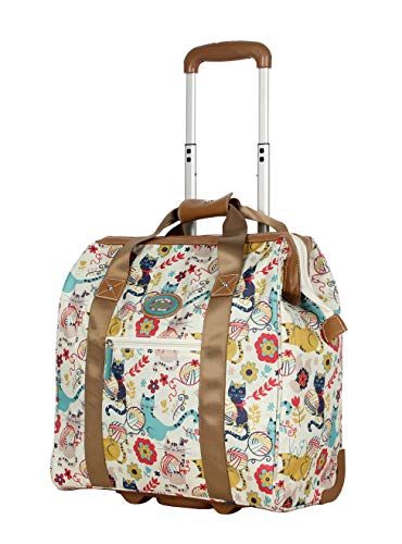 Lily Bloom Design Pattern Carry on Bag Wheeled Cabin Tote (Furry Friends) - Image 1