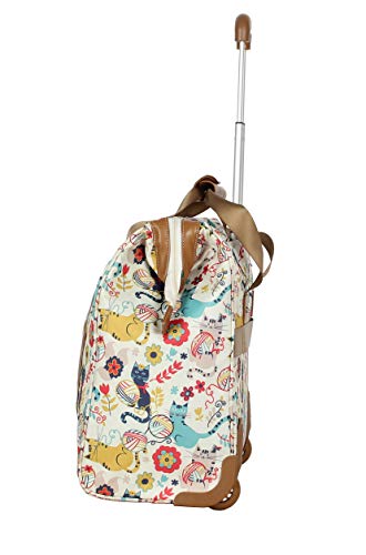 Lily Bloom Design Pattern Carry on Bag Wheeled Cabin Tote (Furry Friends) - Image 3