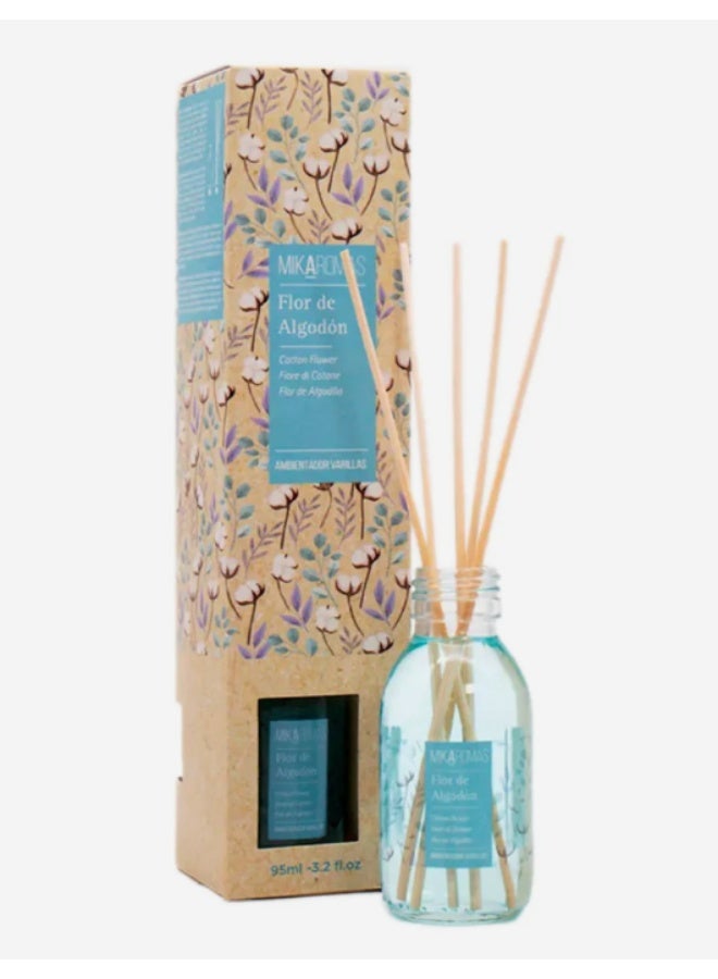 MIKAROMAS Reed Diffuser- Cotton Flower 95ml - Image 2