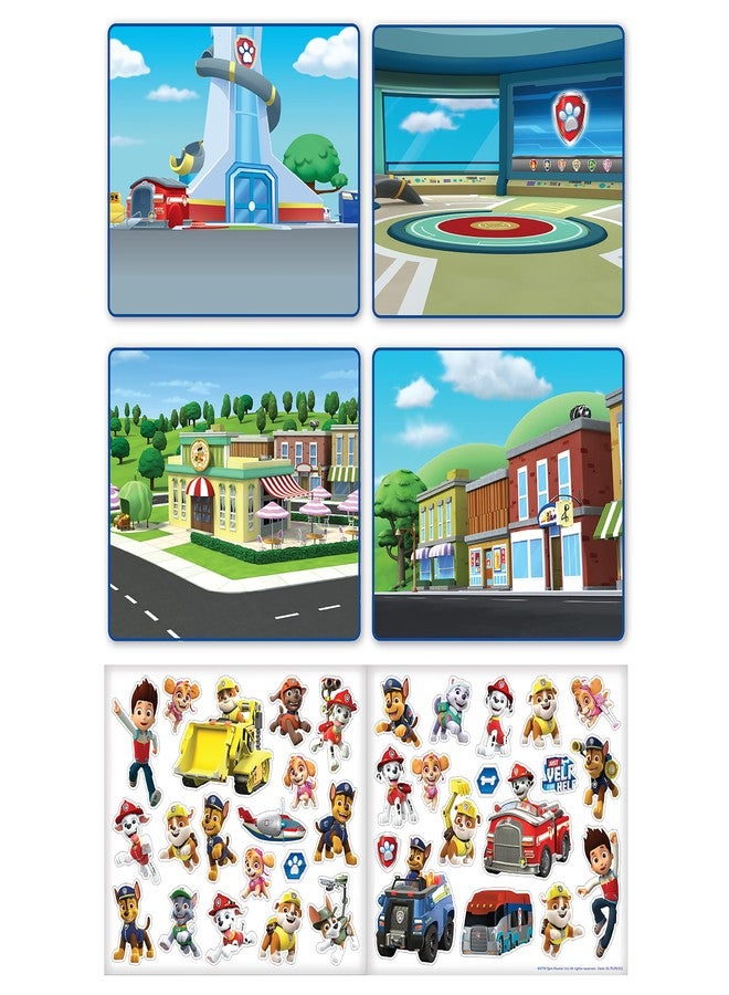 Paper Projects 01.70.29.011 Paw Patrol Activity Set-Includes Six Scenes and Over 50 Reusable Stickers, Blue, 23.5cm x 15cm - Image 2