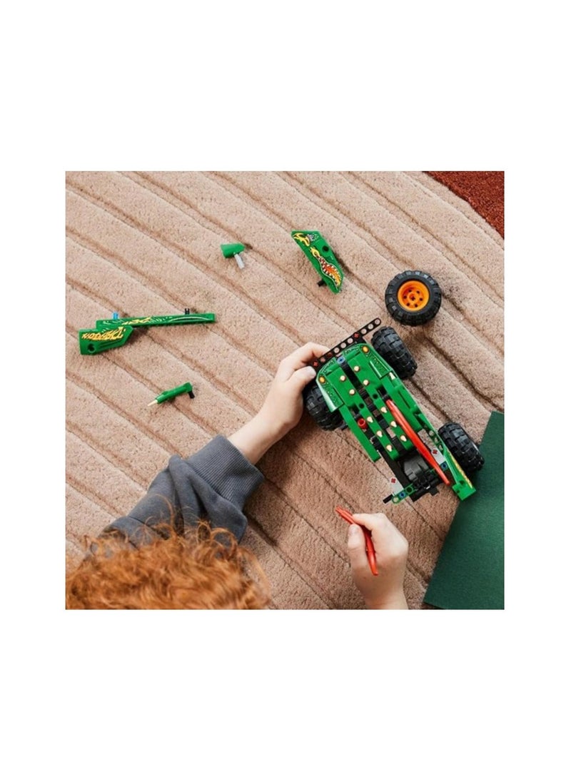 LEGO Technic Monster Jam Dragon Monster Truck Toy for Boys and Girls, 2in1 Racing Pull Back Car Toys for Off Road Stunts, Kids Birthday Gift Idea  - Image 1