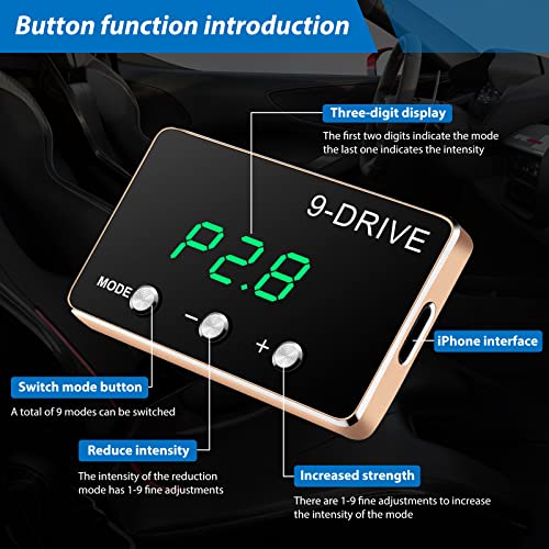 HPEVA 9Drive Throttle Response Controller Compatible with BMW 2002+ HYUNDAI Genesis 2009+,Genesis Sedan 2010+,Genesis Equus2009-2016,Genesis Coupe2009-2014,for LAND ROVER Range Rover(L322)2002-2012(875) - Image 2