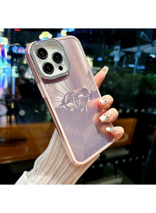 اس-توب جراب لهاتف iPhone 13 Pro مصنوع من مادة TPU الهجينة المصنوعة من مادة PC IMD ذات الملمس الماسي - Image 2