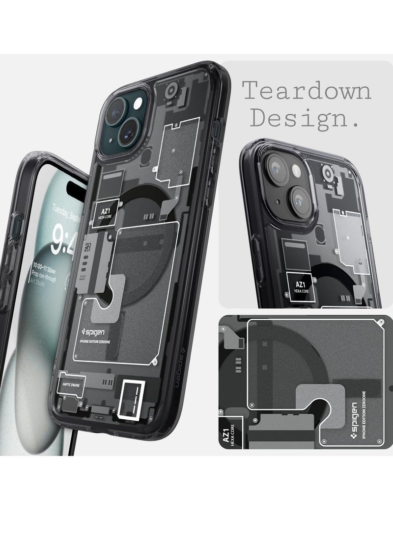 MagFit مغناطيسي هجين للغاية من Spigen مصمم لهاتف iPhone 15 Plus جراب أسود (2023) غطاء متوافق مع MagSafe-صفر واحد - Image 4