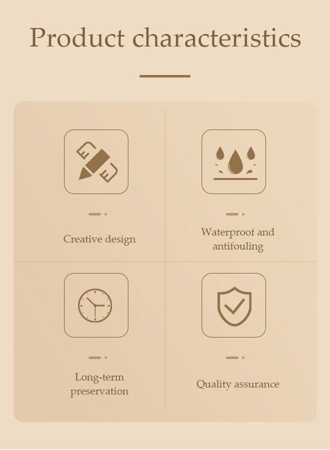 DUNISO Photo Albums，self adhesive scrapbook, magnetic self adhesive photo DIY album, can hold 6 inch photos, suitable for recording family and children's travel, 22.5 * 22 * 5.5cm, 50 pages - Image 3