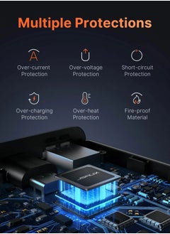 JSAUX JSAUX 20000mAh 65W PD Portable Power bank for Phone and Tablet also Laptop Powerbank Black  - Image 5