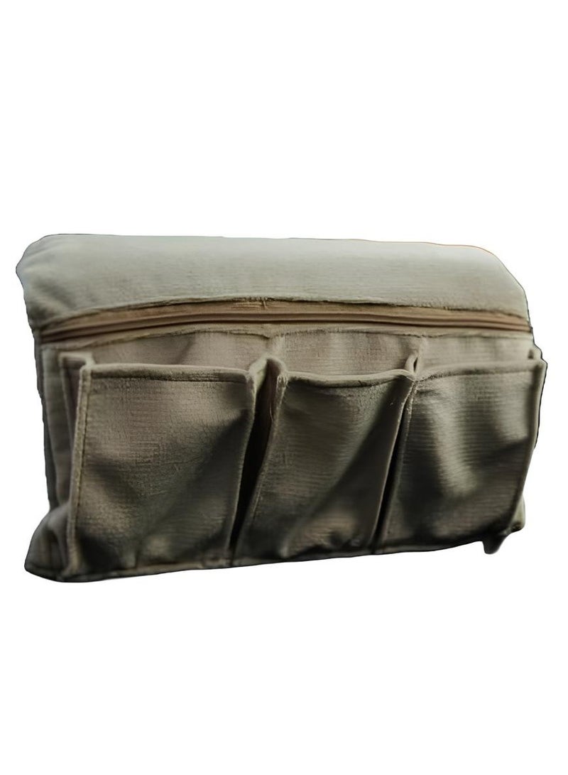 Car armrest with 3 pockets - Beige - Image 1