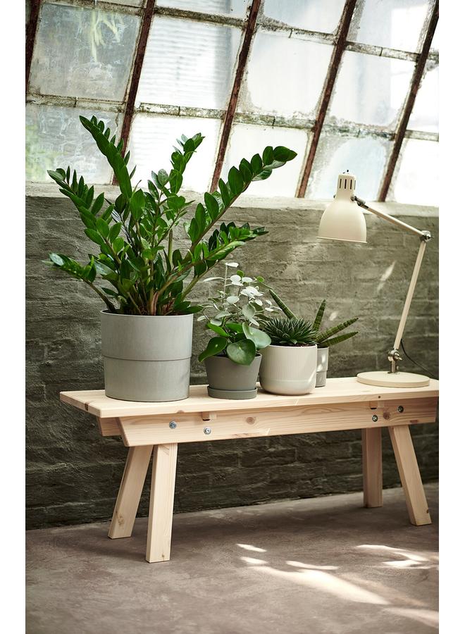 Zaboon Plant Pot, In/Outdoor Grey, 24 Cm - Image 2