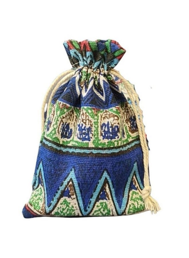 Satyam Kraft SATYAM KRAFT 10 pcs MINI Drawstring stylish Storage Potli pouches for Newyear,Small Jewelries, Money,Paper Notes Women Wallet, Gift Potali,wedding return gift,Women Potali Shagun Pouch, Candy Potali - Image 5