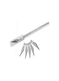 Generic Cutter 5 Blade Pen - Silver 