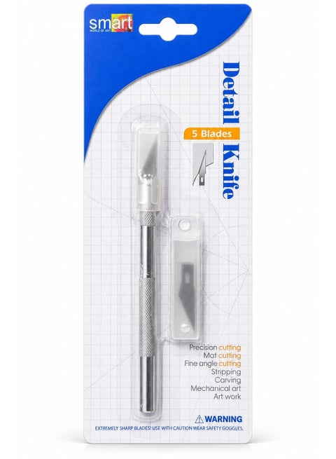 Cutter 5 Blade Pen - Silver