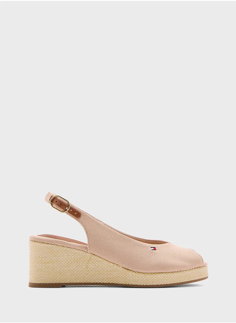 تومي هيلفيغر MID WEDGE SLINGBACK ESPADRILLES