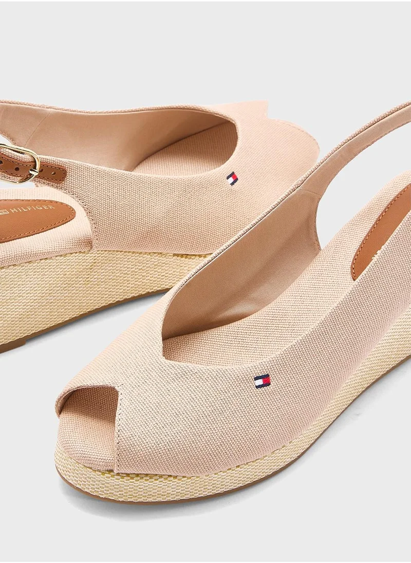 TOMMY HILFIGER MID WEDGE SLINGBACK ESPADRILLES